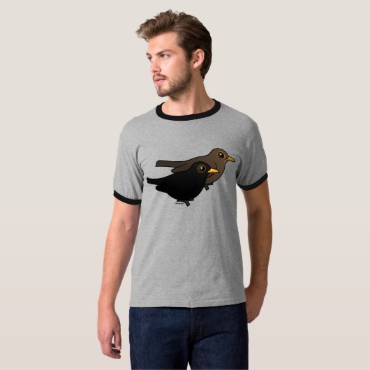 Amsel-Paare T-Shirt (Vorne ganz)