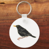 Amsel Schlüsselanhänger (Rückseite)