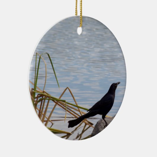 Amsel singen keramik ornament (Rechts)