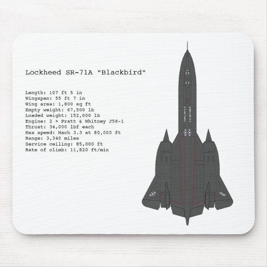 Amsel SR-71 mousepad (Vorne)