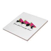 Amsel-Wassermelone-Picknick Fliese (Seite)