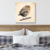 Amseljunges Leinwanddruck (Insitu (Schlafzimmer))
