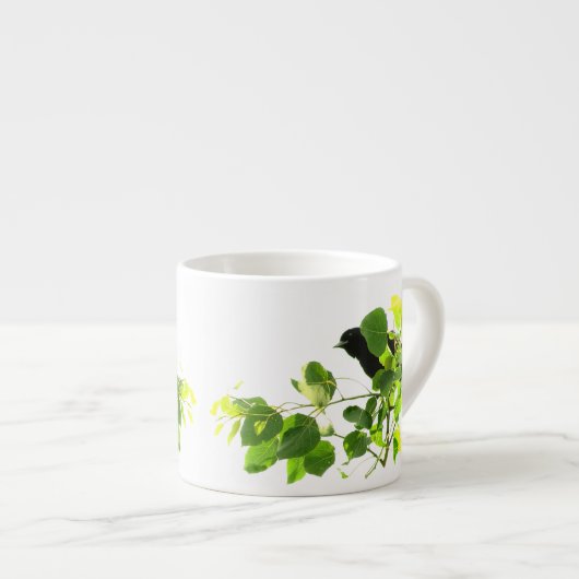 Amseln Espressotasse (Vorderseite Rechts)