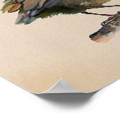 Amselnestling` Poster (Ecke)