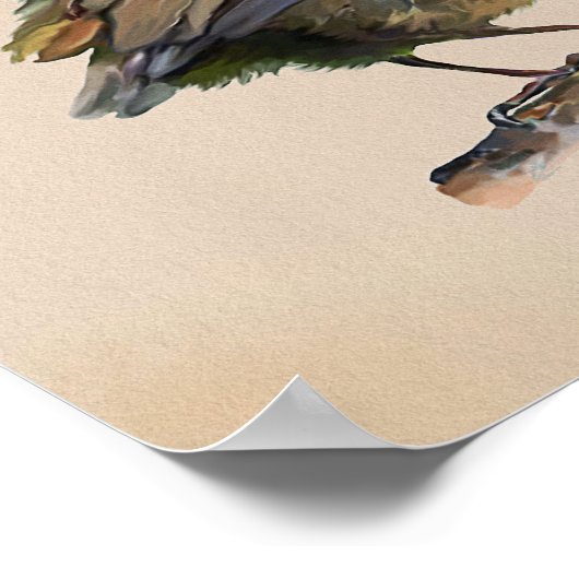 Amselnestling` Poster (Ecke)