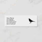 Amselvogel Mini Visitenkarte (Vorderseite)