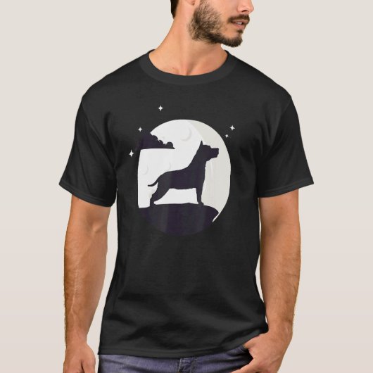 Amstaff American Staffordshire Terrier Retro T-Shirt (Vorderseite)