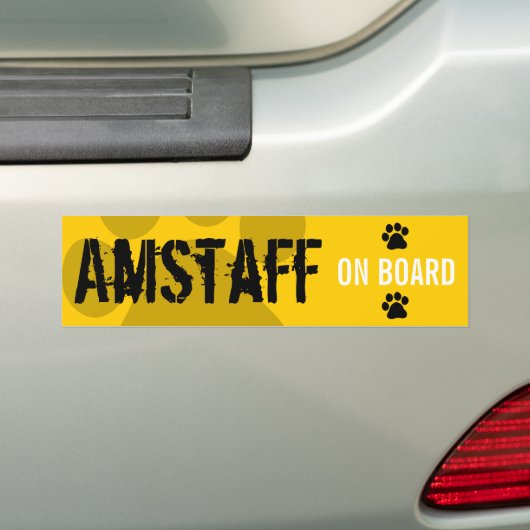 Amstaff an Bord Autoaufkleber (Auf Auto)