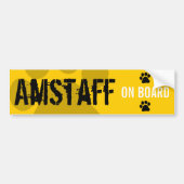 Amstaff an Bord Autoaufkleber (Vorne)