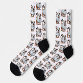 AmStaff Ghost-Kostüm Socken (Linkes Detail)