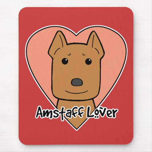 Amstaff Liebhaber Mousepad (Vorne)