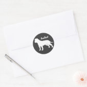 AmStaff mit den schlaffen Ohren Runder Aufkleber (Umschlag)