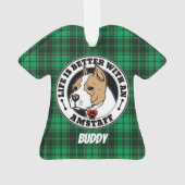 Amstaff Personalisiert Life ist besser mit einem H Ornament (Rückseite)