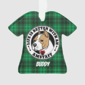 Amstaff Personalisiert Life ist besser mit einem H Ornament (Vorderseite)