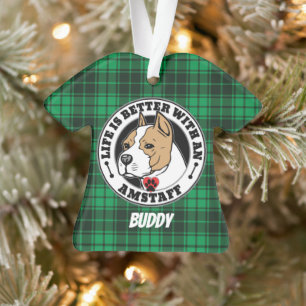 Amstaff Personalisierte Leben ist besser mit einem Ornament