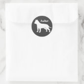 AmStaff Runder Aufkleber (Tasche)