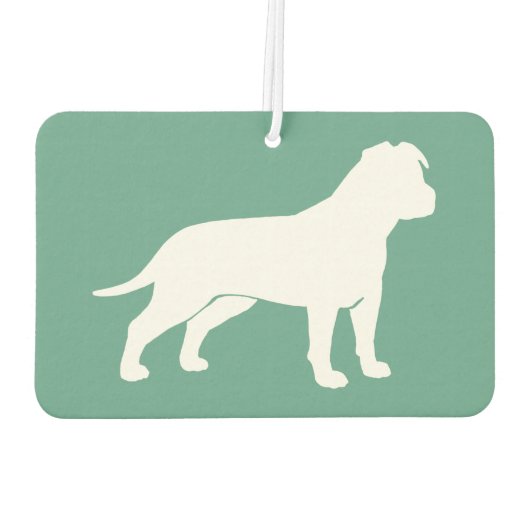 AmStaff-Silhouette (Diskettenlaufwerke) Autolufterfrischer (Rückseite)