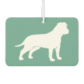 AmStaff-Silhouette (Diskettenlaufwerke) Autolufterfrischer (Vorderseite)