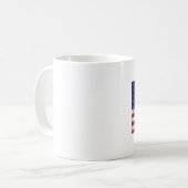 AmStaff USA grunge flag // TASSE CUP (Vorderseite Links)