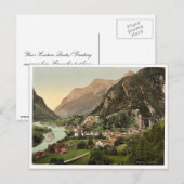 Amsteg, von der Bahn, St. Gotthardbahn, Sw Postkarte (Vorne/Hinten)