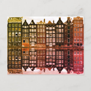 Amster Dam Postcard Postkarte