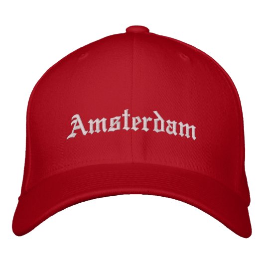 Amsterdam 2020 bestickte baseballkappe (Vorderseite)