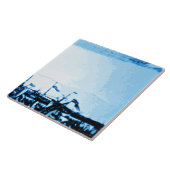 Amsterdam-Antike versendet Delftware Vintagen Fliese (Seite)