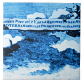 Amsterdam-Antike versendet Delftware Vintagen Fliese (Vorderseite)