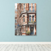 Amsterdam Aquarellmalerei Leinwanddruck (Insitu (Holzboden))