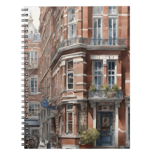 Amsterdam Aquarellmalerei Notizblock (Vorderseite)