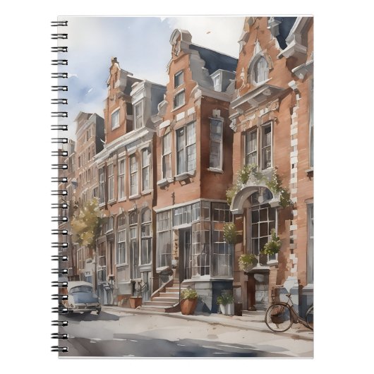 Amsterdam Aquarellmalerei Notizblock (Vorderseite)