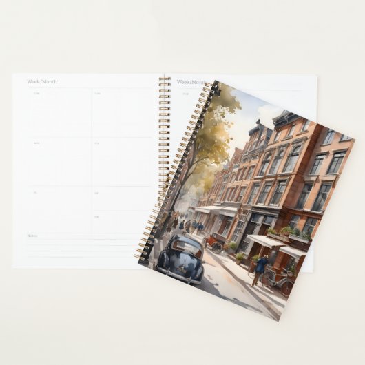Amsterdam Aquarellmalerei Planer (Anzeige)