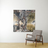 Amsterdam Aquarellmalerei Wandteppich (Beispiel (Horizontal))