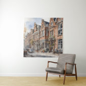 Amsterdam Aquarellmalerei Wandteppich (Beispiel)