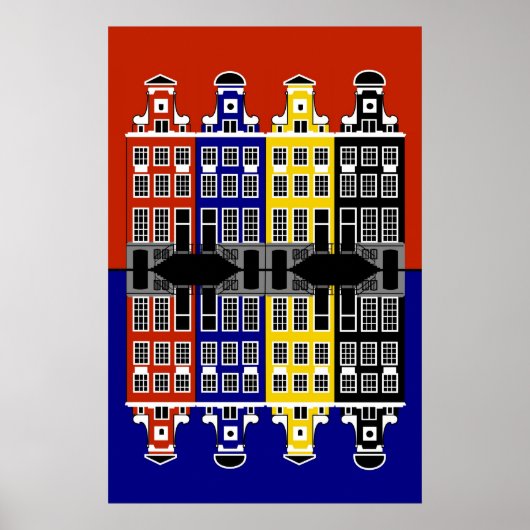 Amsterdam Architecture - Kaufhäuser Poster (Vorne)