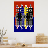 Amsterdam Architecture - Kaufhäuser Poster (Küche)