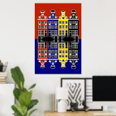 Amsterdam Architecture - Kaufhäuser Poster (Heimbüro)