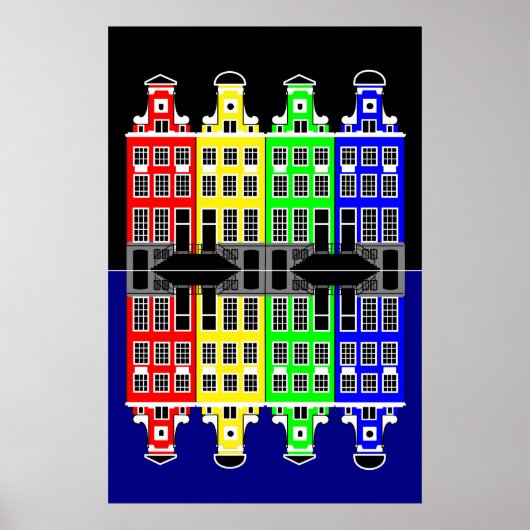 Amsterdam Architecture - Kaufhäuser Poster (Vorne)