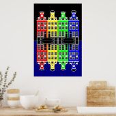 Amsterdam Architecture - Kaufhäuser Poster (Küche)