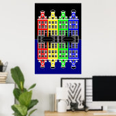 Amsterdam Architecture - Kaufhäuser Poster (Heimbüro)