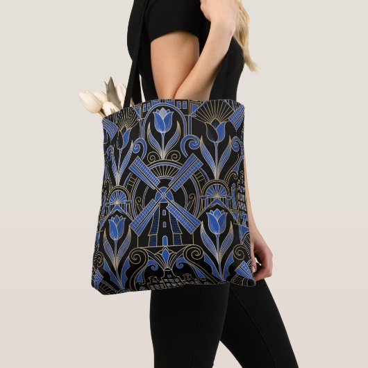 Amsterdam Art Deco | Personalisierte Windmühlen Tasche (Von Nahem)