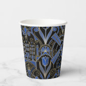 Amsterdam Art Deco | Windmühlen Benutzerdefinierte Pappbecher (Rückseite)