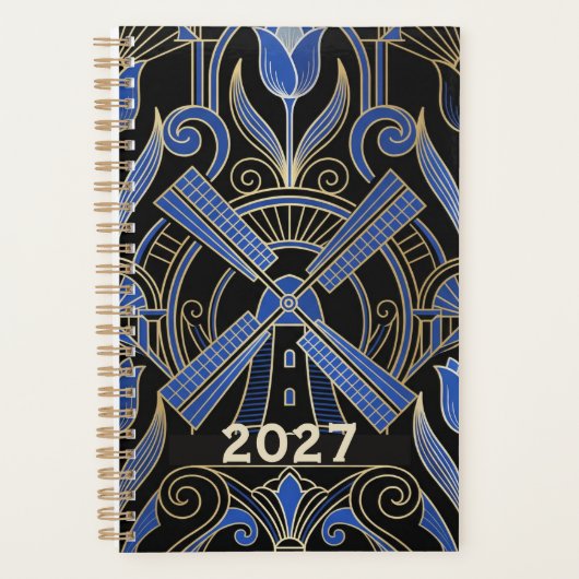 Amsterdam Art Deco | Windmühlen Benutzerdefinierte Planer (Vorderseite)