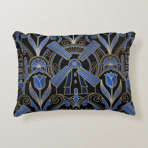 Amsterdam Art Deco   Windmühlen Dekokissen