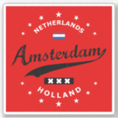 Amsterdam Aufkleber (Vorderseite)