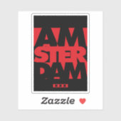 Amsterdam Aufkleber (Blatt)