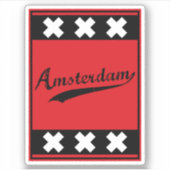 Amsterdam Aufkleber (Vorderseite)