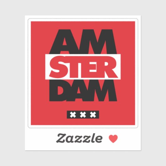 Amsterdam Aufkleber (Blatt)