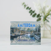 Amsterdam, aus der Serie Visit.. Postkarte (Stehend Vorderseite)
