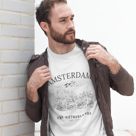 Amsterdam Beautiful Vintage Landscape T-Shirt
